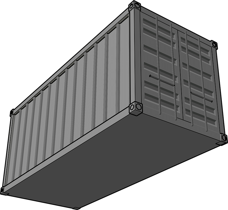 Shipping Container Illustration PNG Image