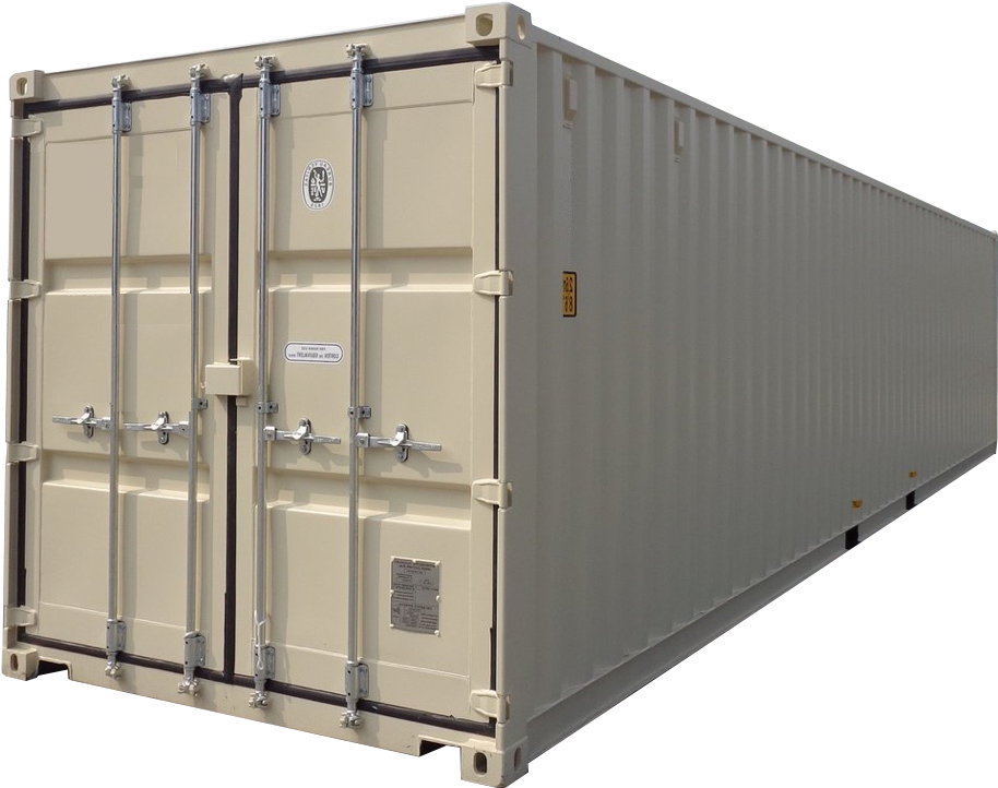 Shipping Container Side View PNG Image