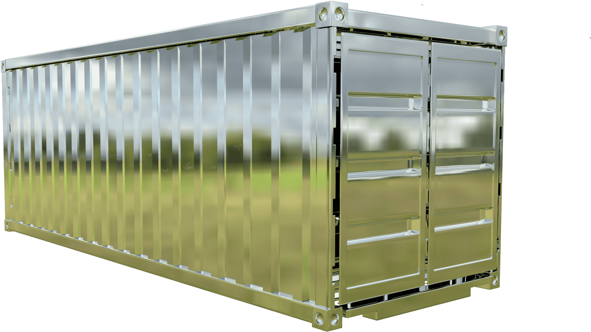 Shipping Container3 D Model PNG Image