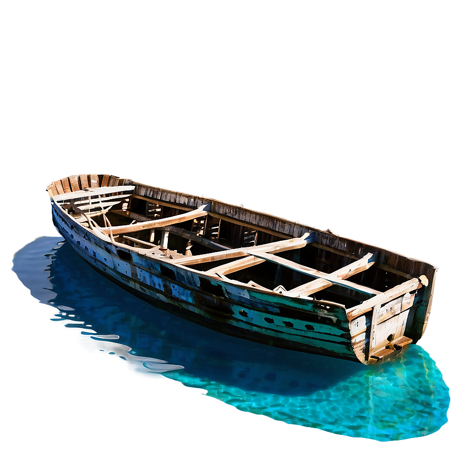 Shipwreck In Clear Blue Waters Png Ywa PNG Image