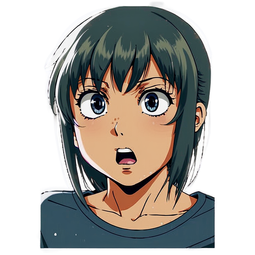 Shocked Anime Face Png Rpe16 PNG Image