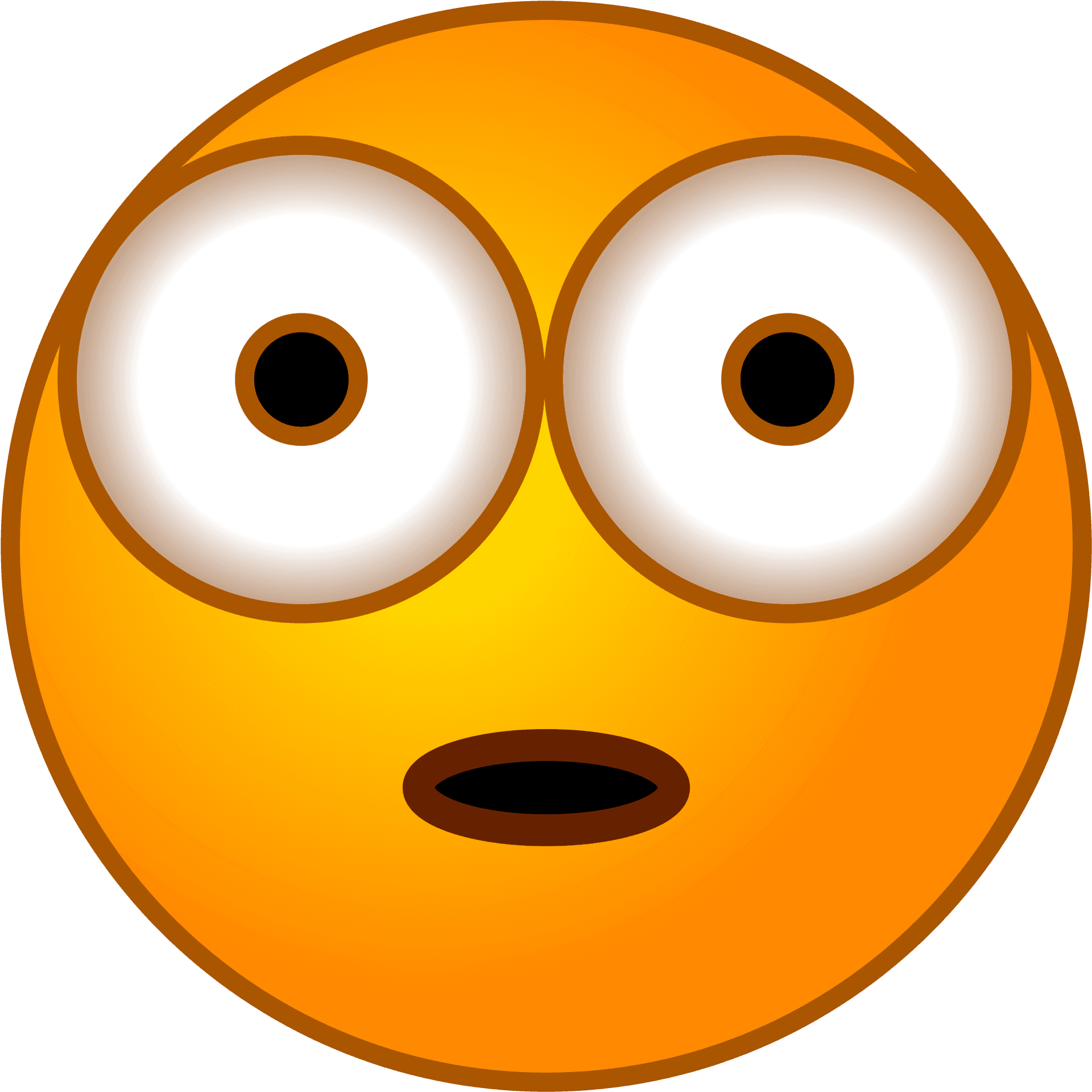 Shocked Emoji Expression PNG Image