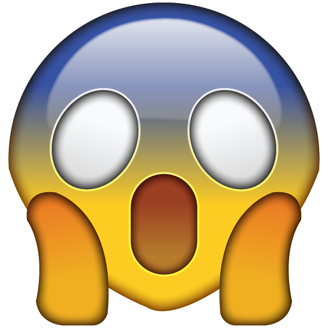 Shocked Face Emoji PNG Image