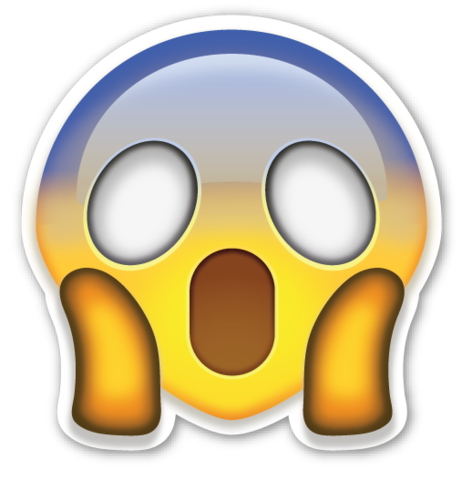 Shocked Face Emoji PNG Image