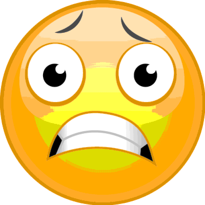 Shocked Yellow Emoji Graphic PNG Image