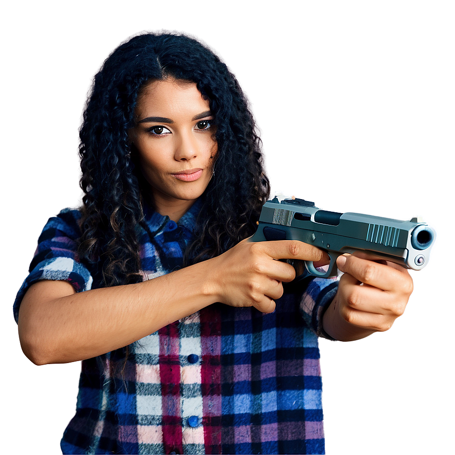 Shooting Stance Handgun Png Gtr PNG Image