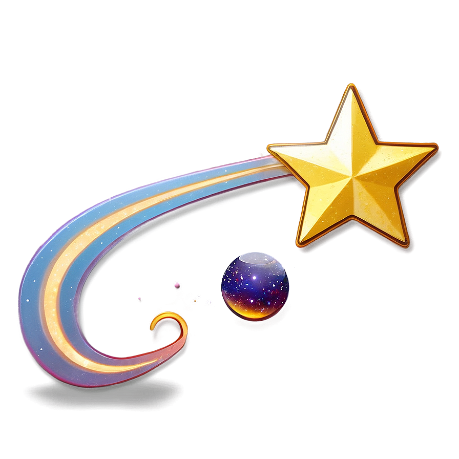 Shooting Star In Space Png Hat3 PNG Image