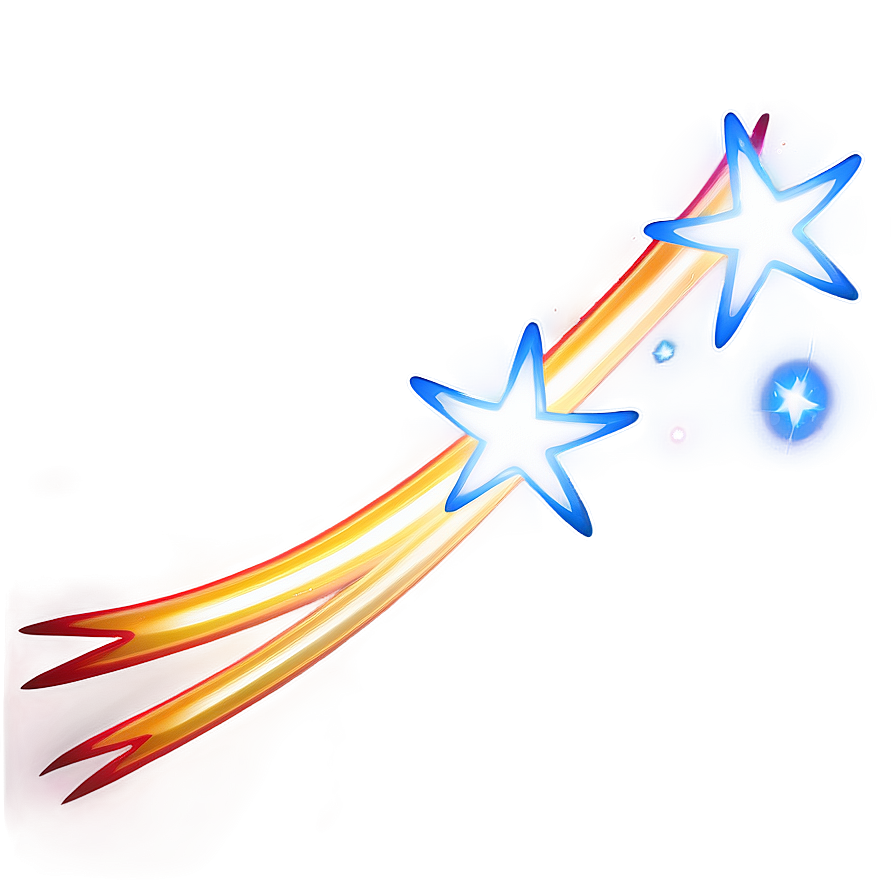 Shooting Star With Light Effect Png 7 PNG Image