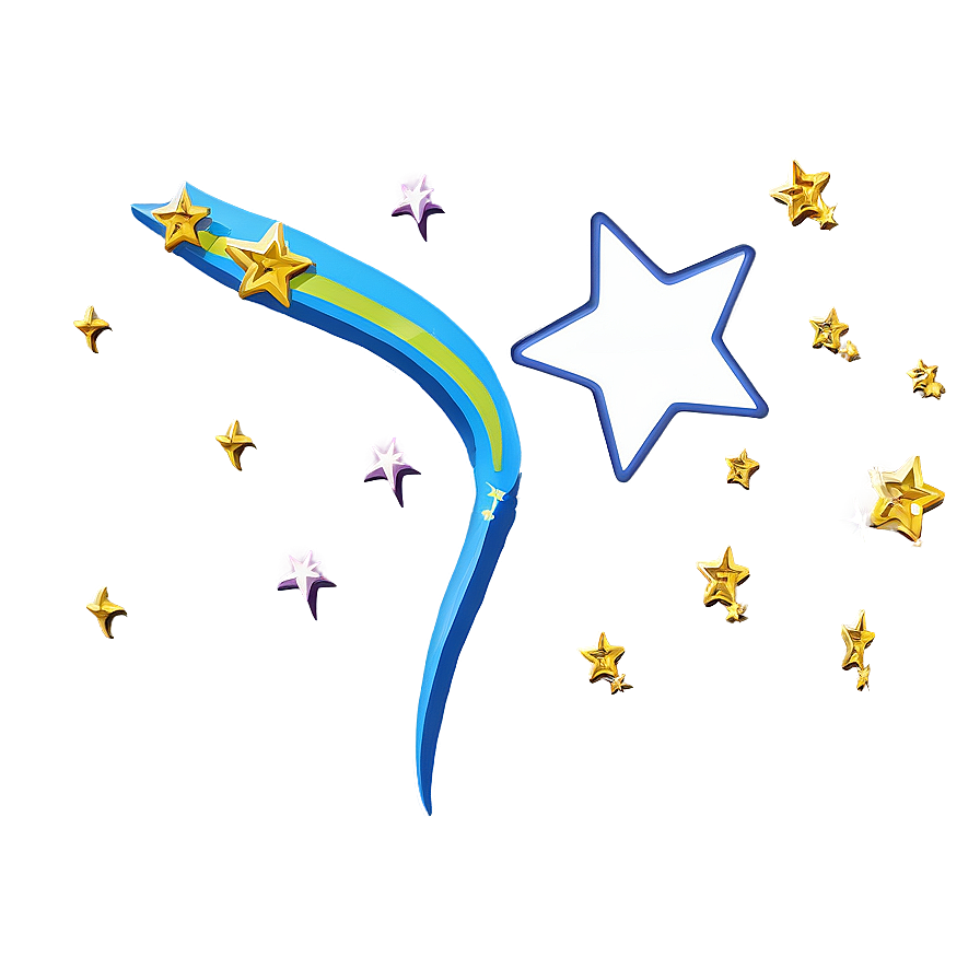 Shooting Star With Moon Png 05232024 PNG Image