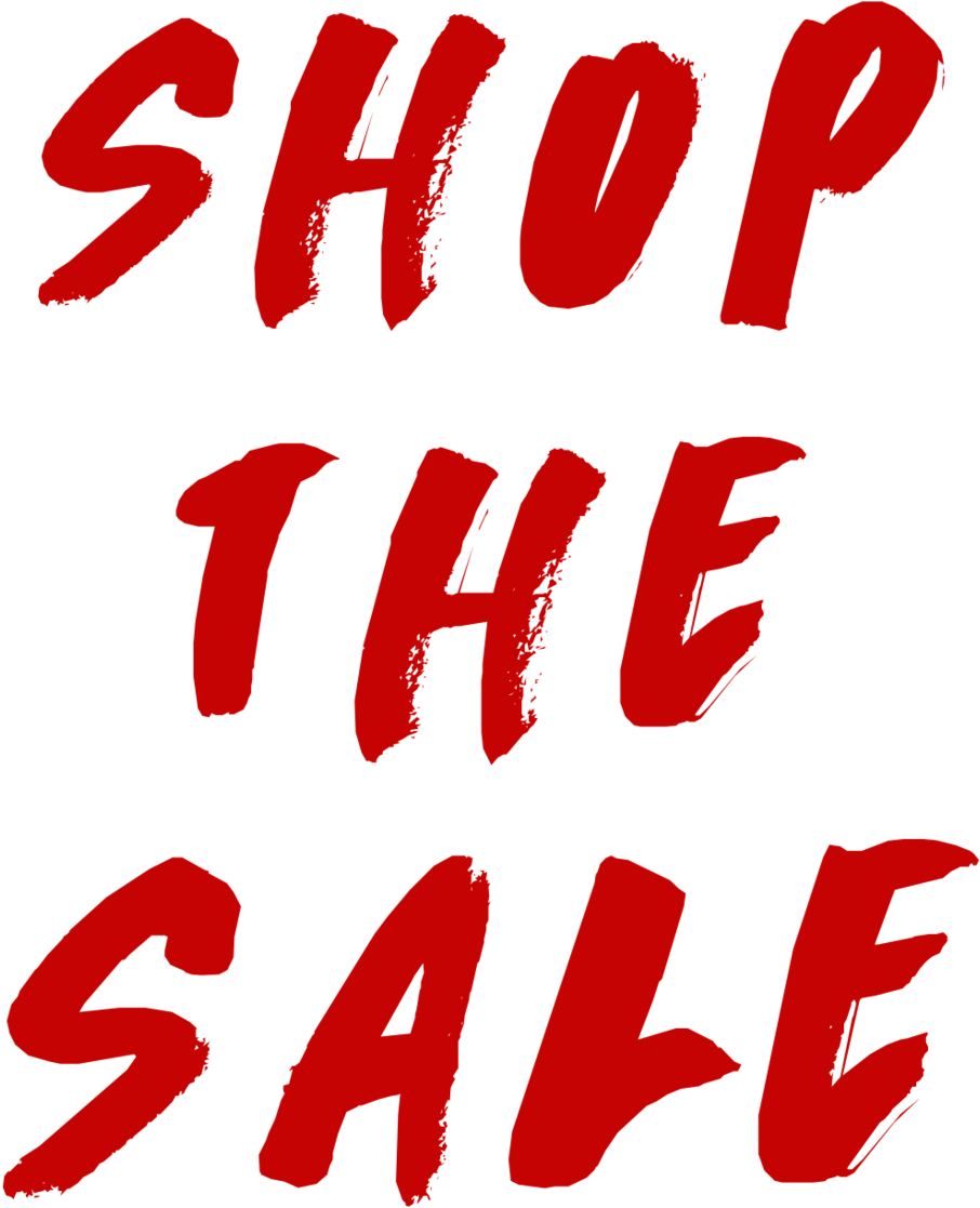 Shop The Sale Red Text PNG Image