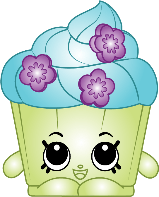 Shopkins Cupcake Character PNG Image