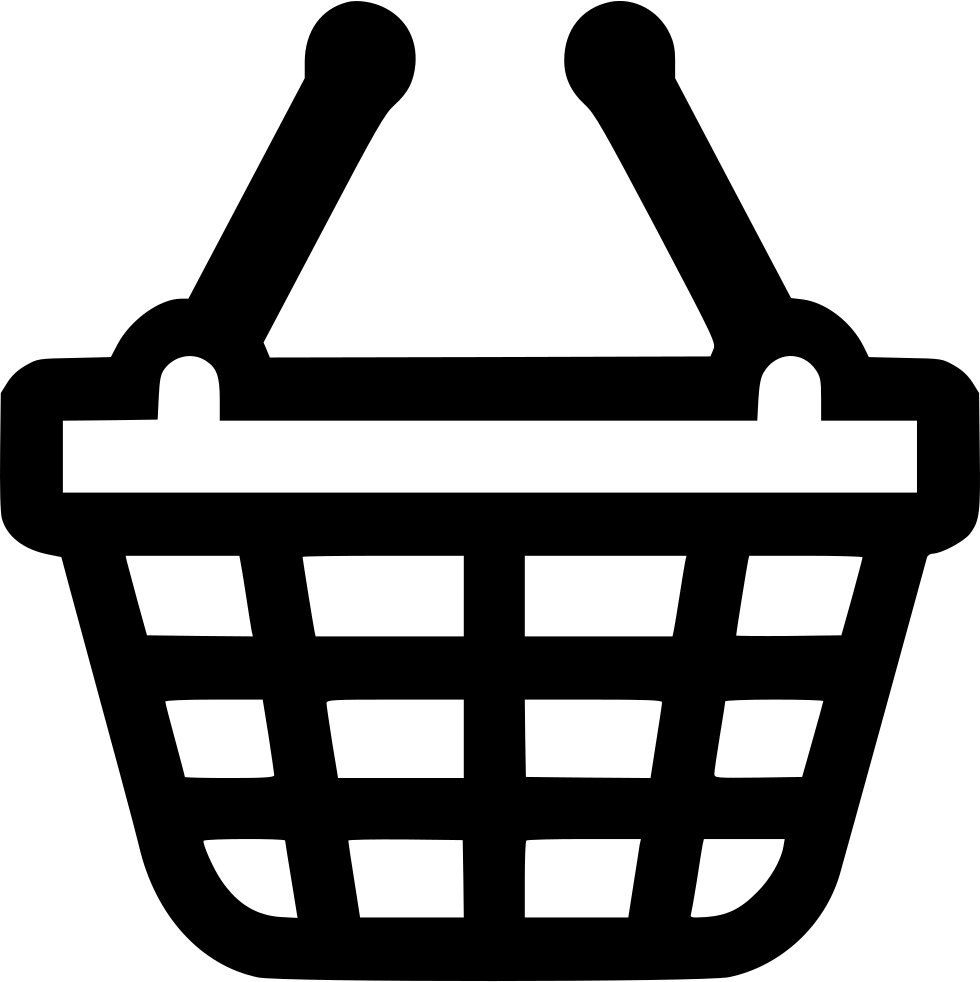 Shopping Cart Icon Black PNG Image