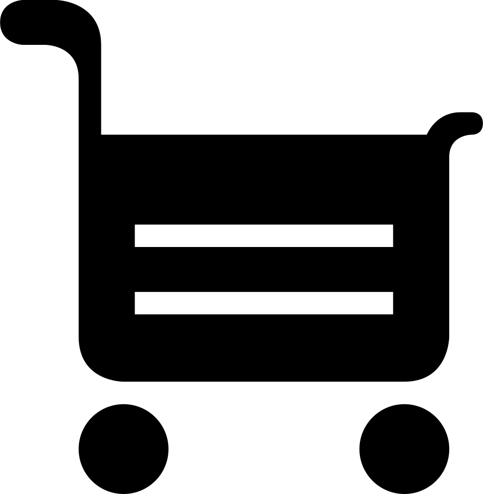 Shopping Cart Icon Black PNG Image