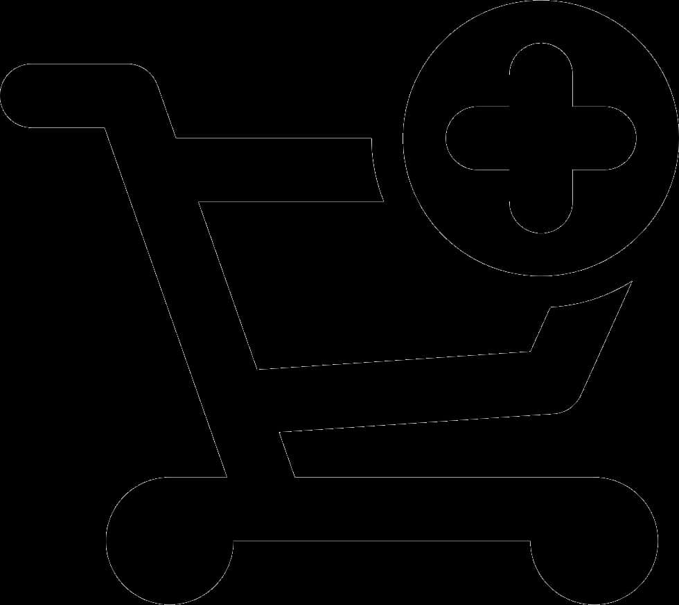 Shopping Cart Icon Outline PNG Image