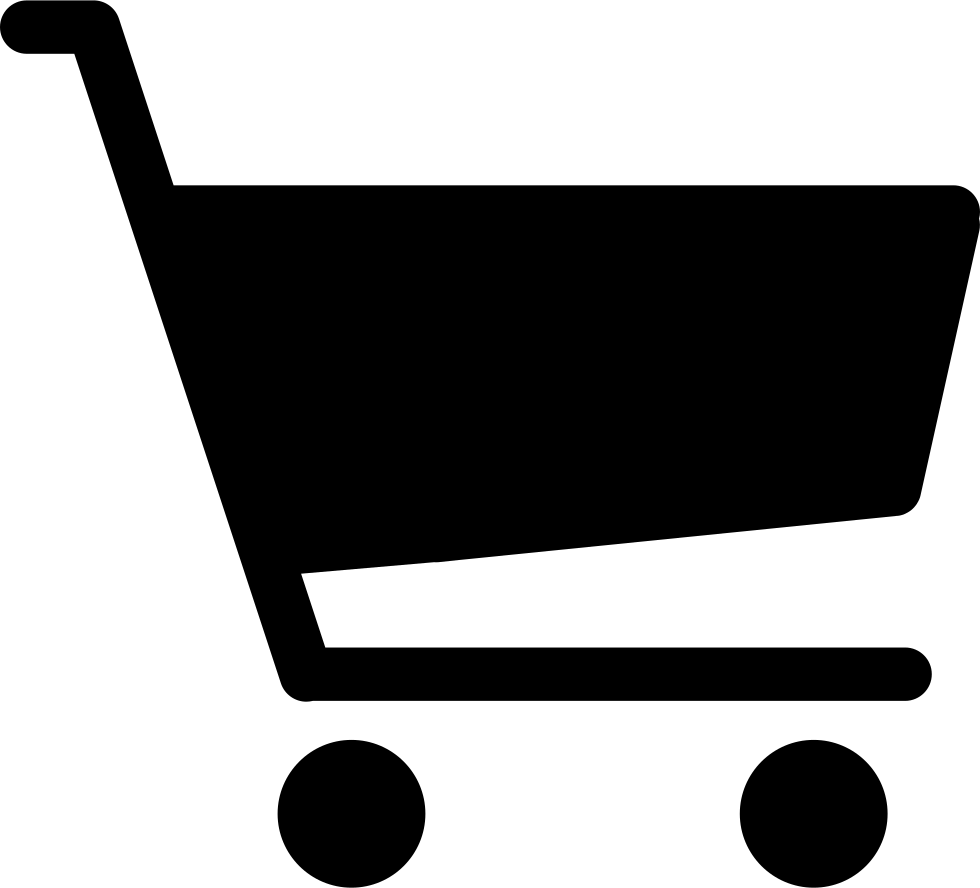 Shopping Cart Icon Silhouette PNG Image