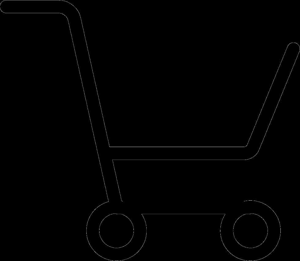 Shopping Cart Outline Graphic PNG Image