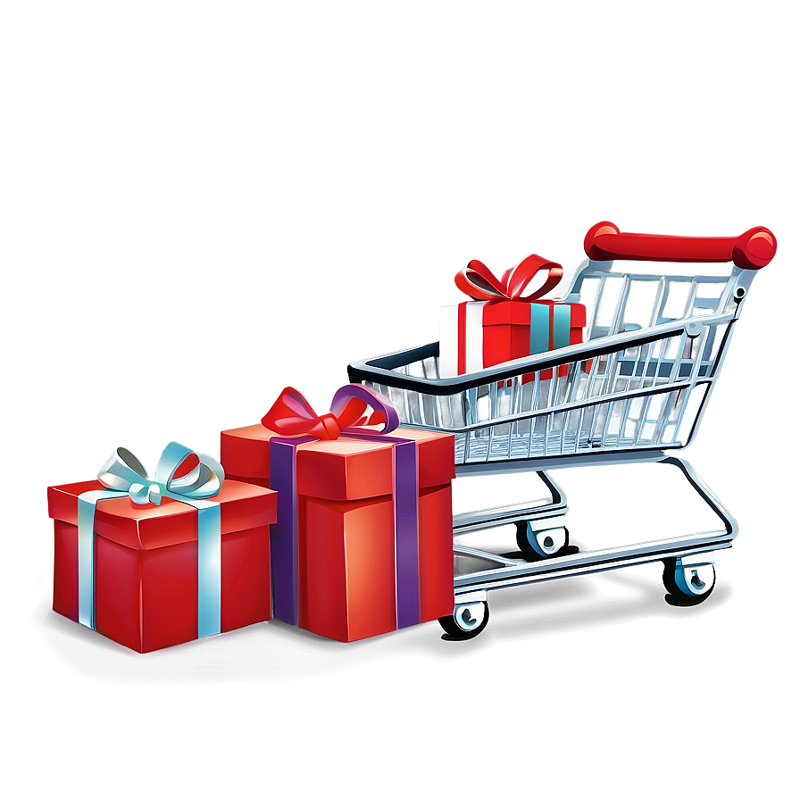 Shopping Cart With Gifts Png Dwn71 PNG Image