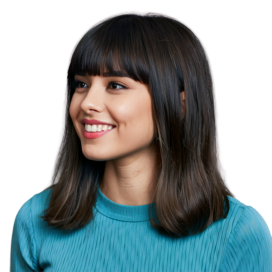 Short Bangs Transformation Png 05252024 PNG Image