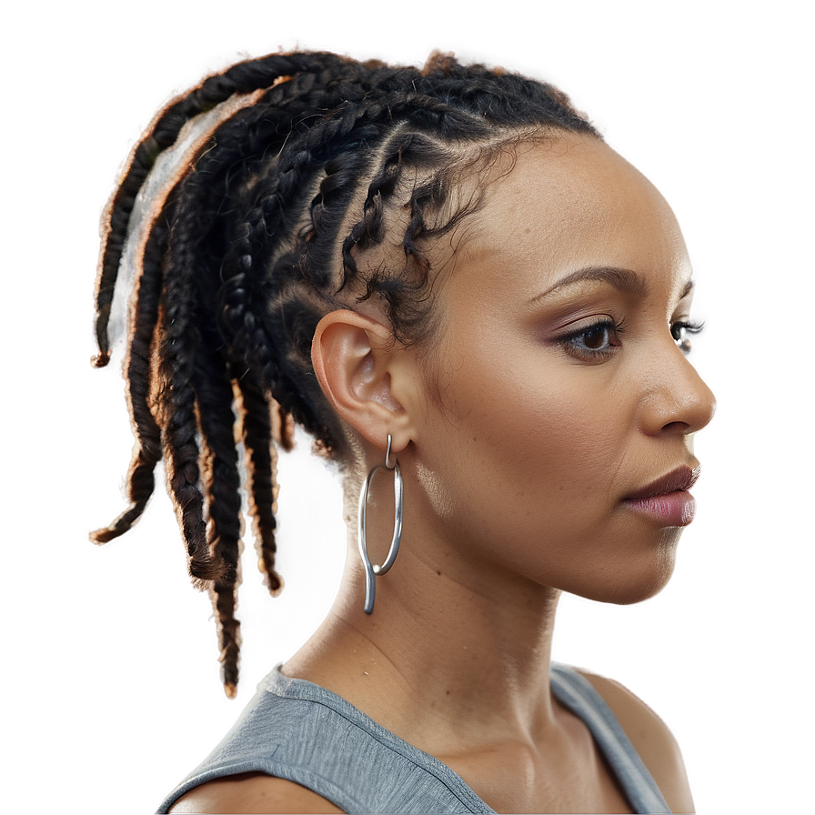 Short Dreads For Athletic Lifestyle Png 06272024 PNG Image