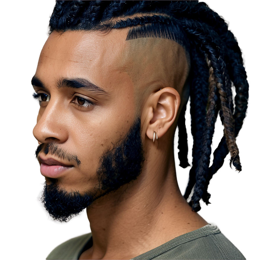 Short Dreads With Fade Png 43 PNG Image