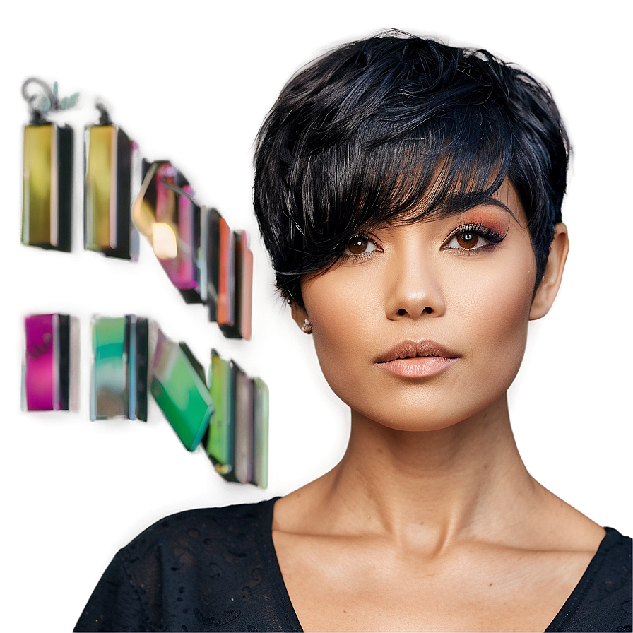 Short Hair Allure Png Qtc PNG Image