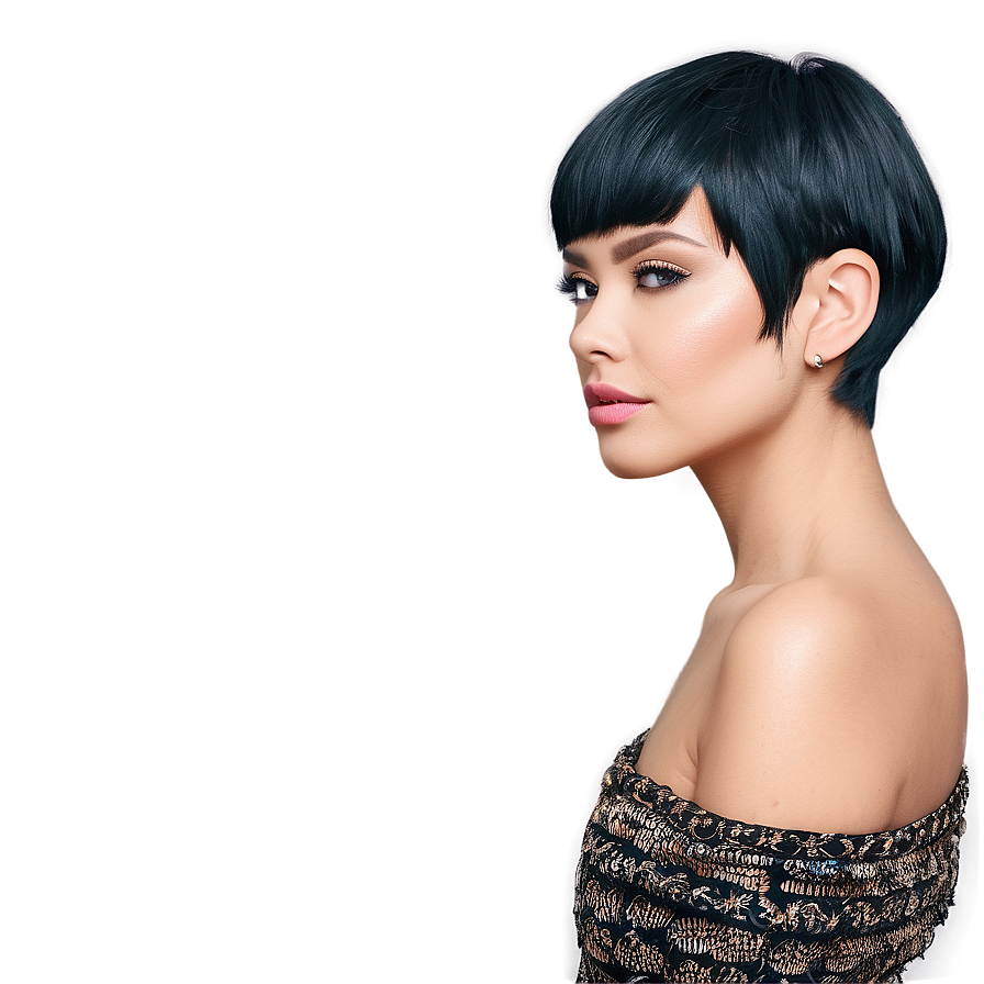 Short Hair Beauty Png Yvu15 PNG Image