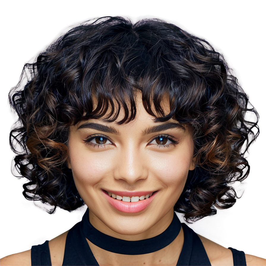 Short Hair Perm Looks Png 32 PNG Image