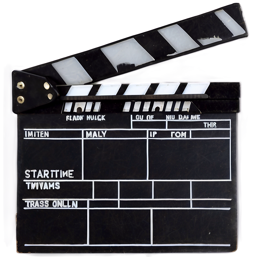 Showtime Clapperboard Png Mls4 PNG Image