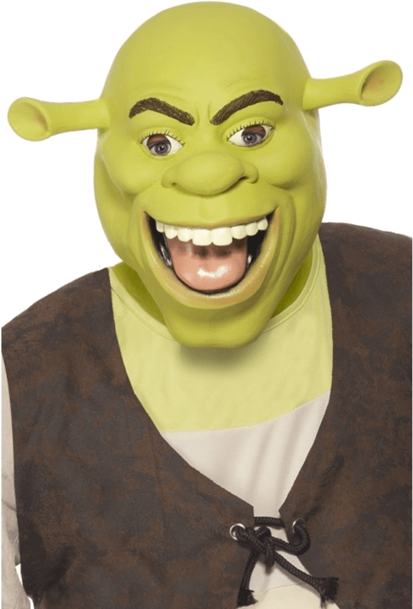 Shrek Character Smiling Face PNG Image