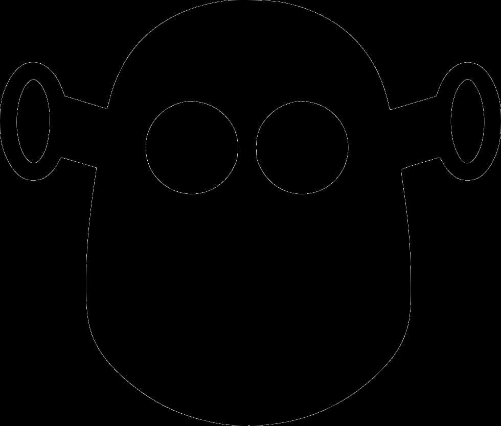 Shrek Ear Outline Graphic PNG Image