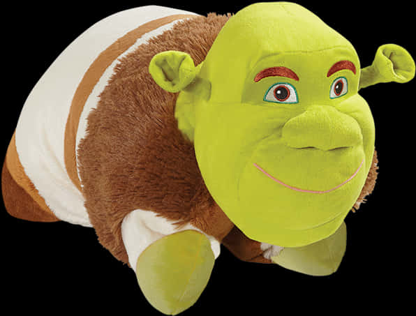 Shrek Plush Toy Smiling PNG Image