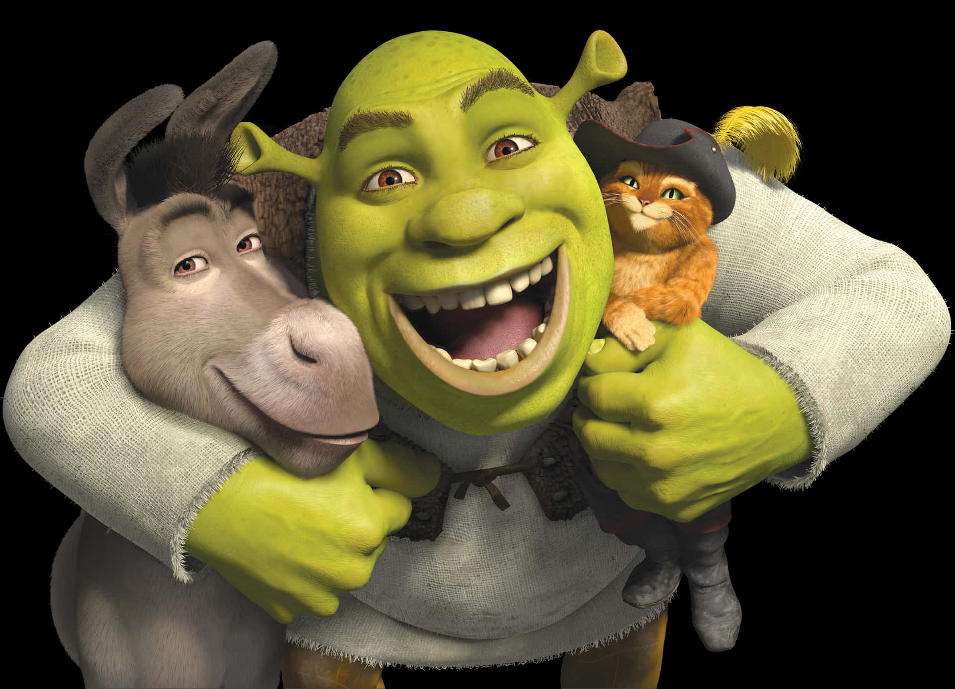 Shrekand Friends Smiling PNG Image