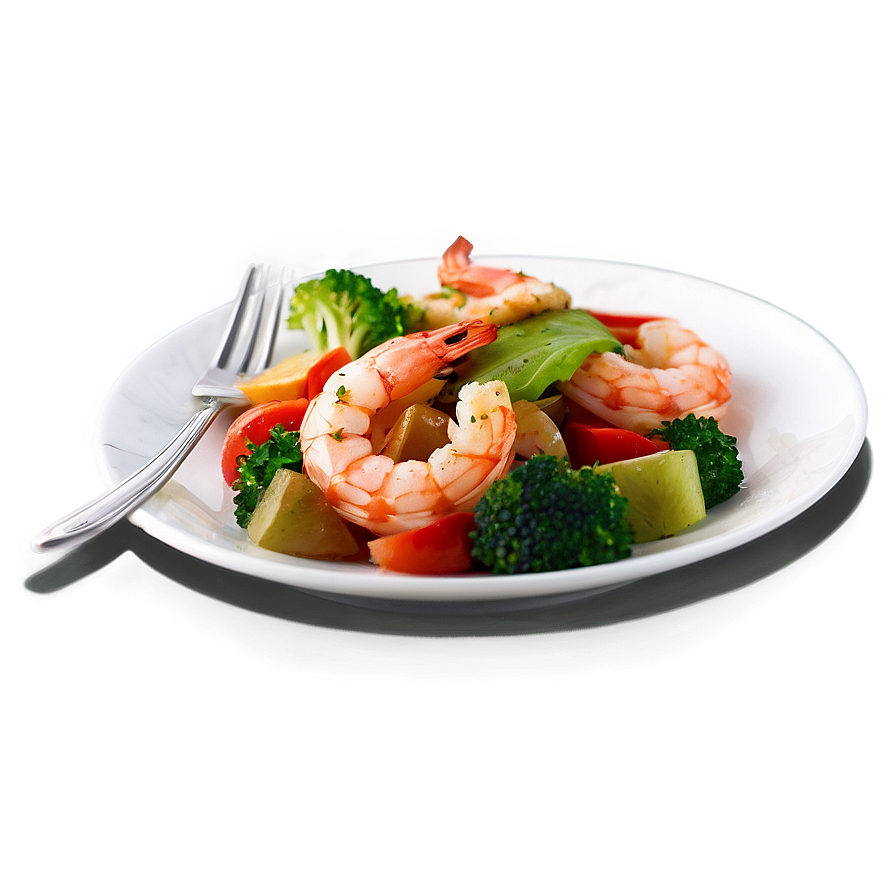 Shrimp With Vegetables Png Hbh PNG Image