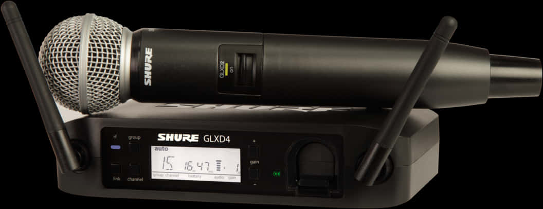 Shure Wireless Microphone System PNG Image