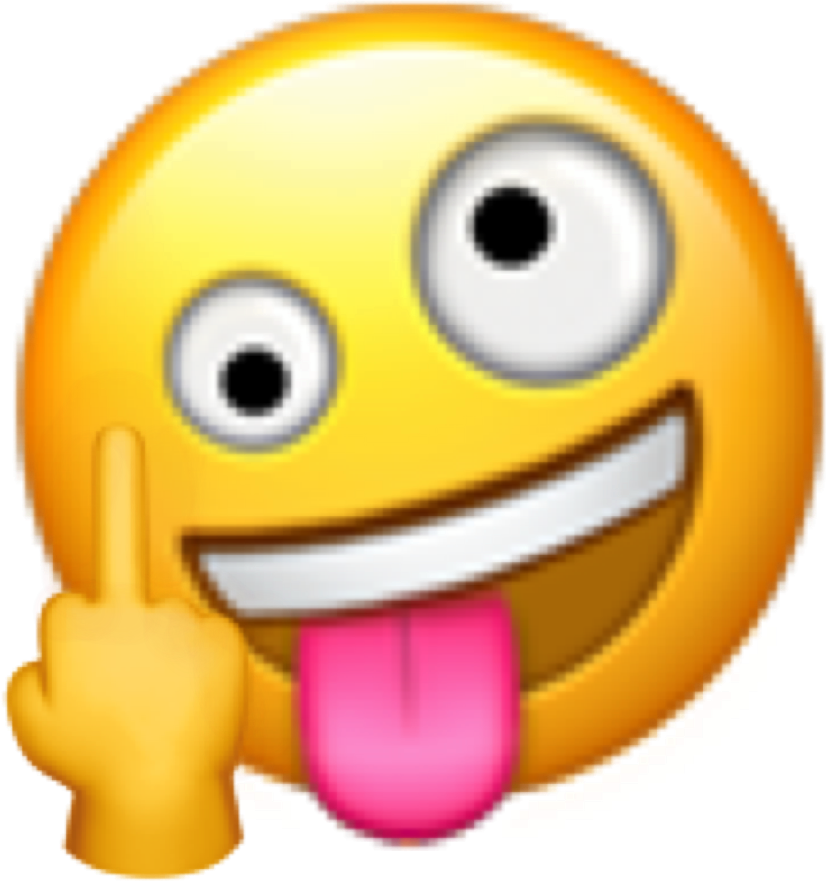 Shushing Face Emojiwith Tongue Out PNG Image