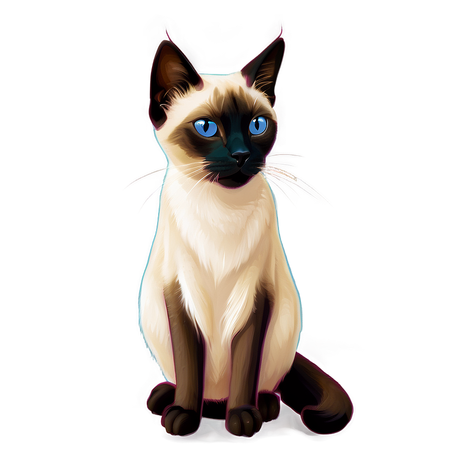 Siamese Cat Clipart Png 06122024 PNG Image