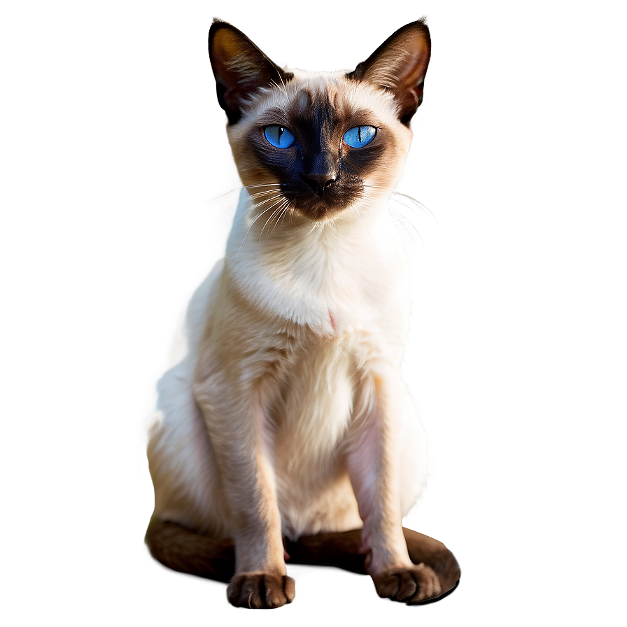 Siamese Cat With Pink Nose Png Ujy PNG Image