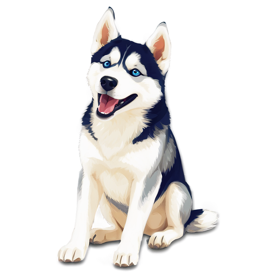 Siberian Husky Chewing Png Xul PNG Image