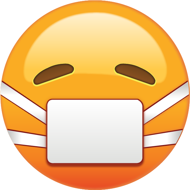 Sick Emoji Face Mask PNG Image