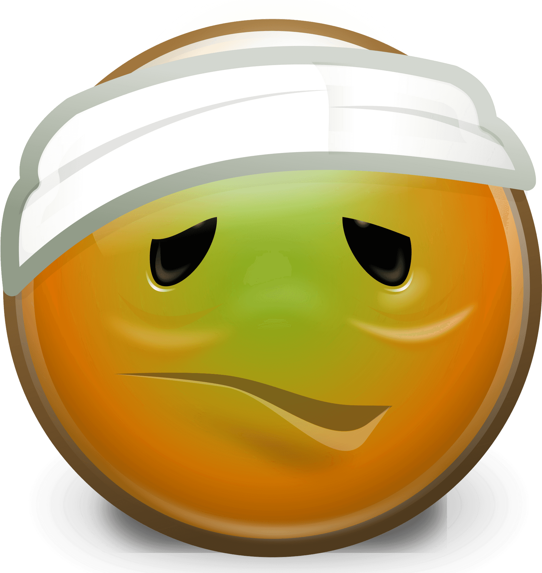 Sick Emojiwith Headband PNG Image