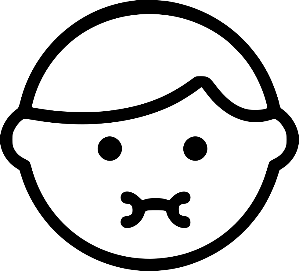 Sick Face Icon PNG Image