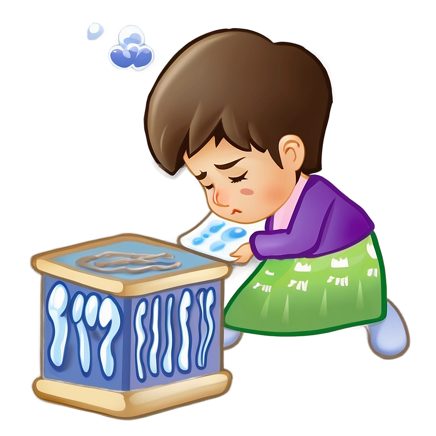 Sick Person Cartoon Png Qwy79 PNG Image