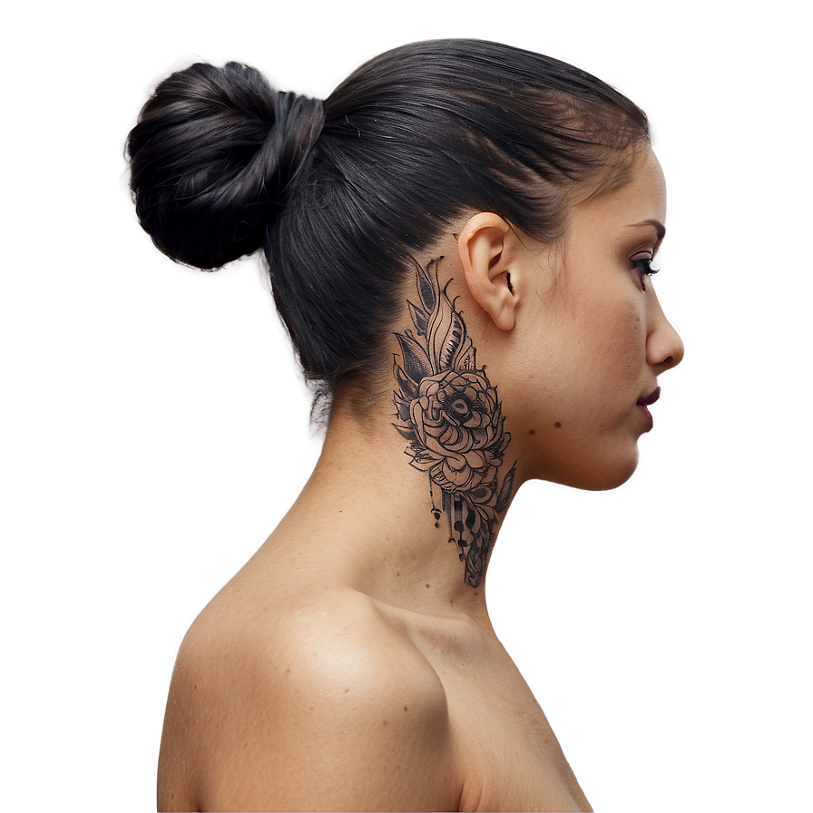 Side Neck Tattoo Concepts Png Las PNG Image