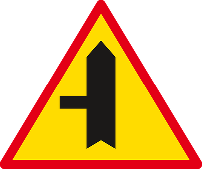 Side Road Traffic Sign PNG Image