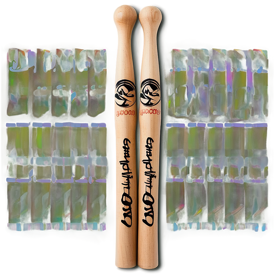 Signature Artist Drumsticks Png 52 PNG Image