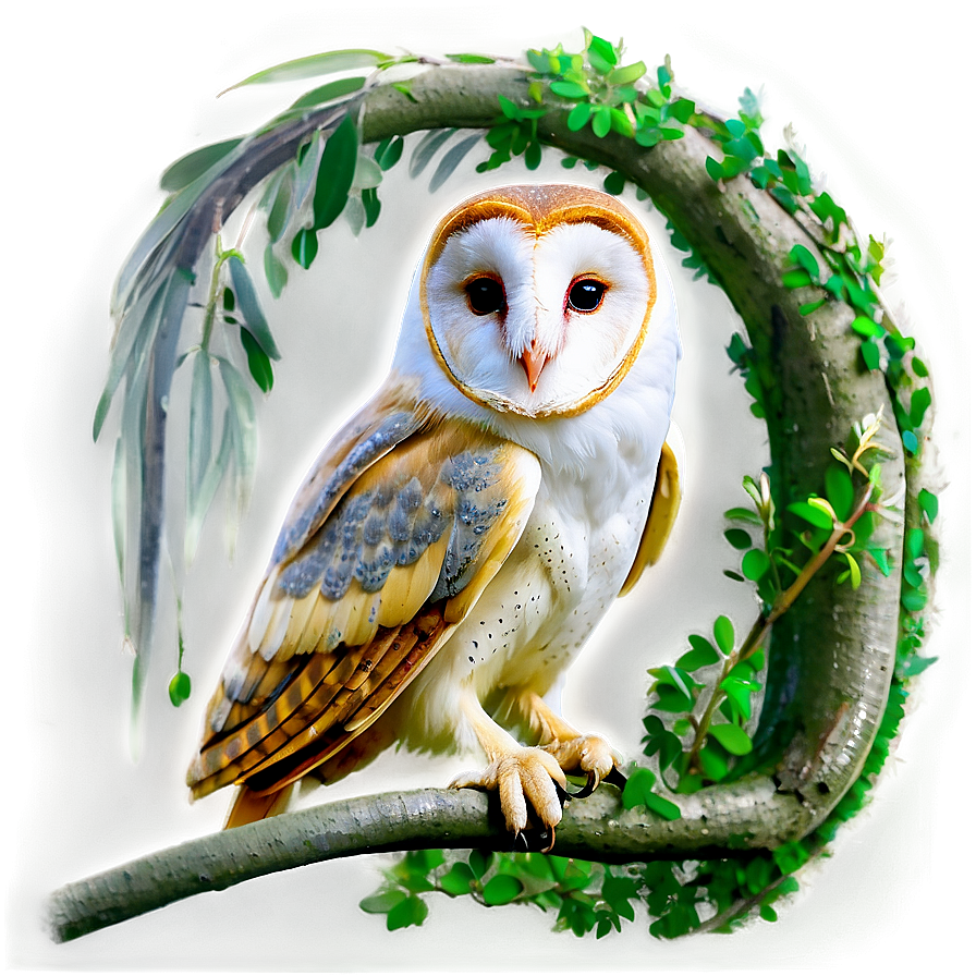 Silent Barn Owl Png 06252024 PNG Image