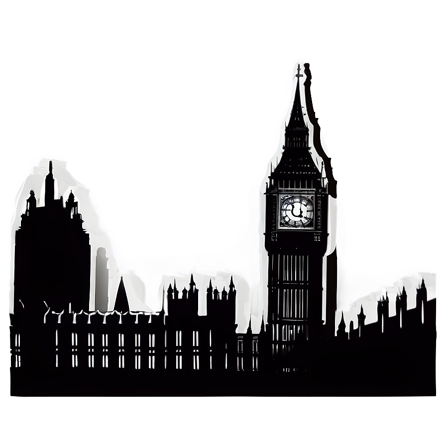 Silhouette Big Ben Png 7 PNG Image