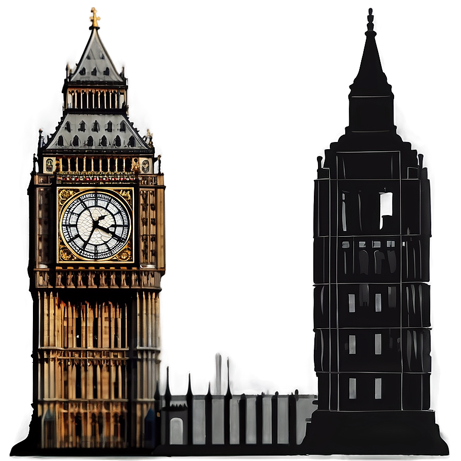 Silhouette Big Ben Png Wpo PNG Image