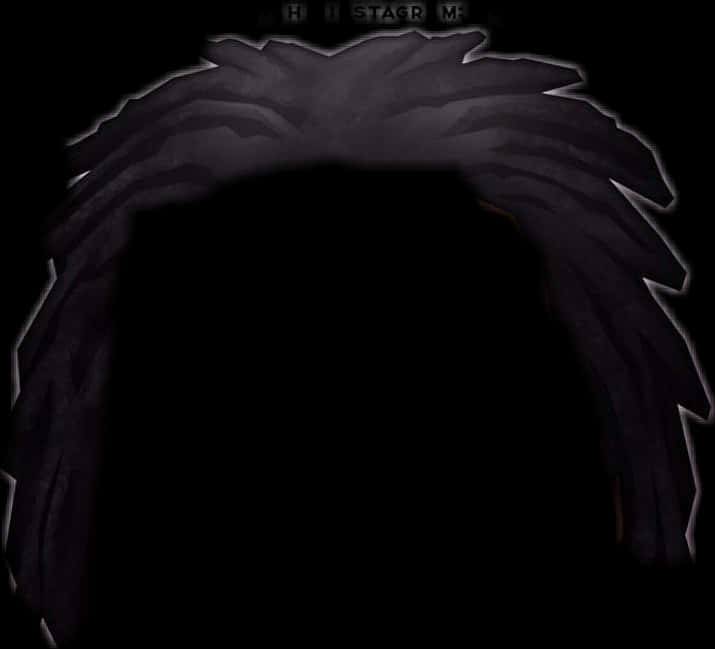 Silhouette Dreadlocks Outline PNG Image