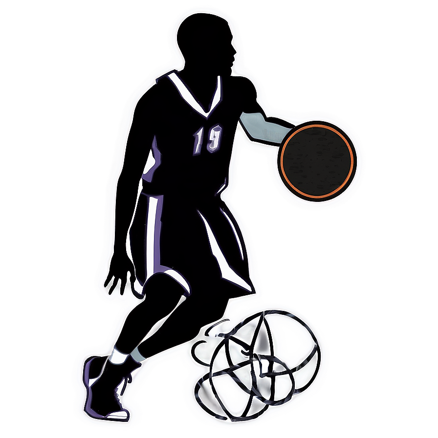 Silhouette Of Basketball Player Png 70 PNG Image